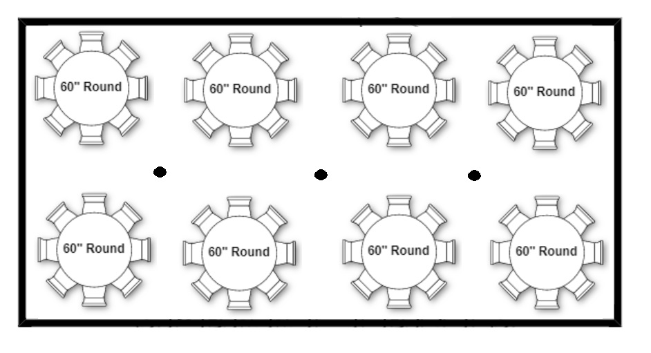 20x40 Party package layout